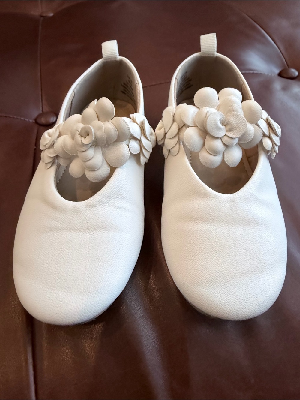 H&M Cream Floral Mary Jane Dress Shoes